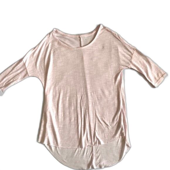 American Eagle AEO Womens Top XXS Pink Jegging T Tee Shirt Hi Lo Round Neck MINT - Picture 4 of 10